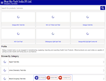Tablet Screenshot of bhatbiotechindia.com